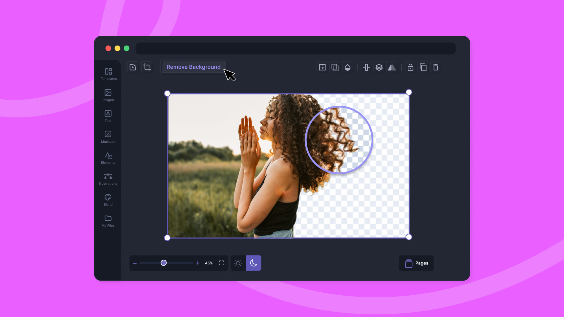 Suppression d'arrière-plan