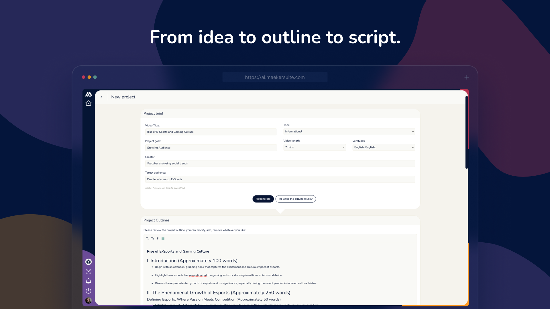 Scripts vidéo