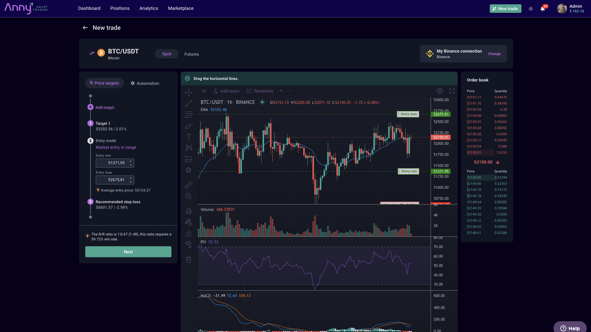 Bot de trading intelligent