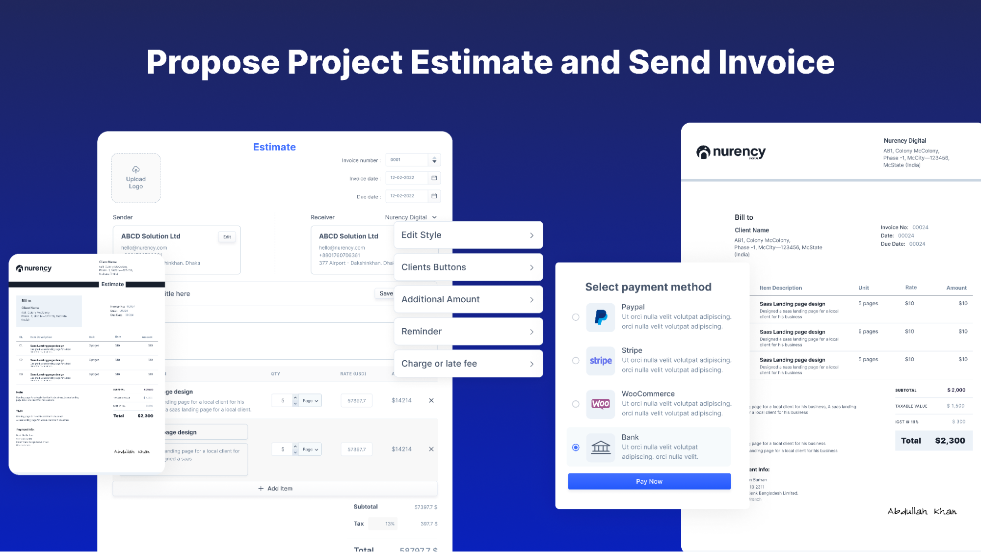 Outil d'estimation de projet