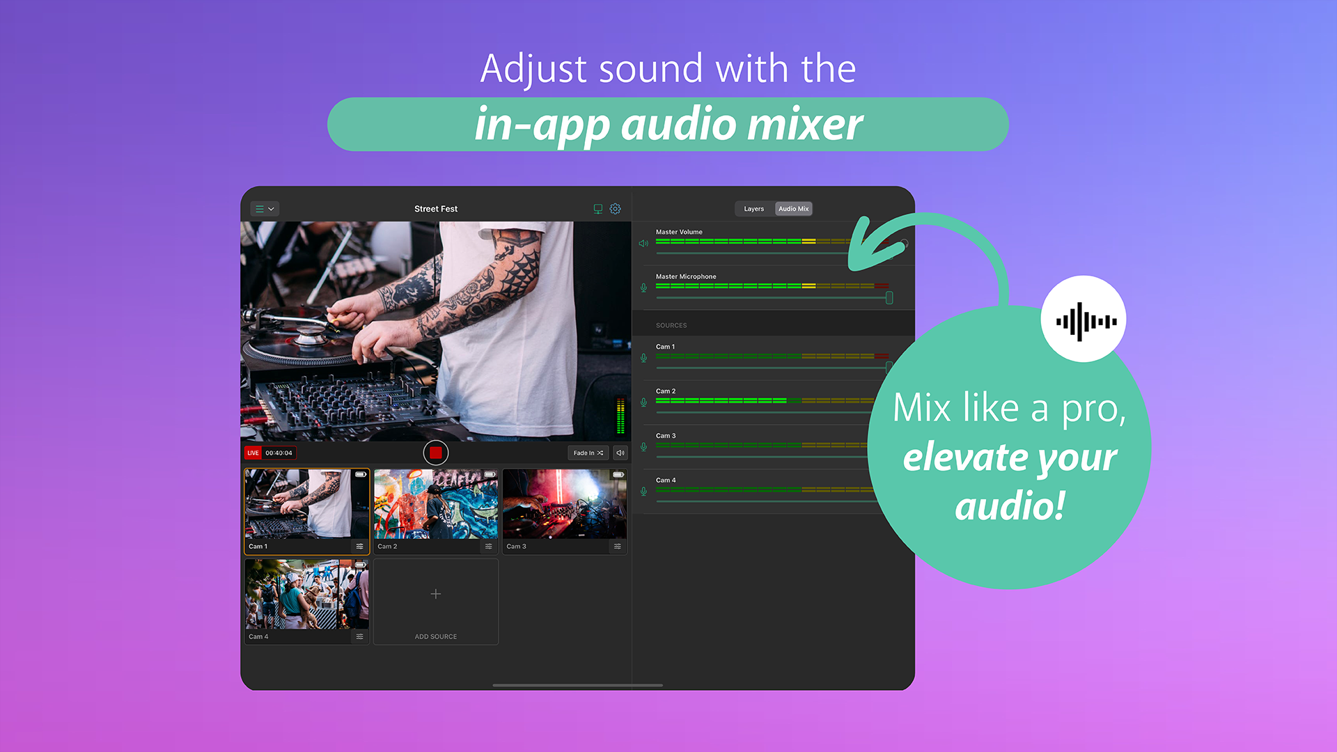 Mélangeur audio