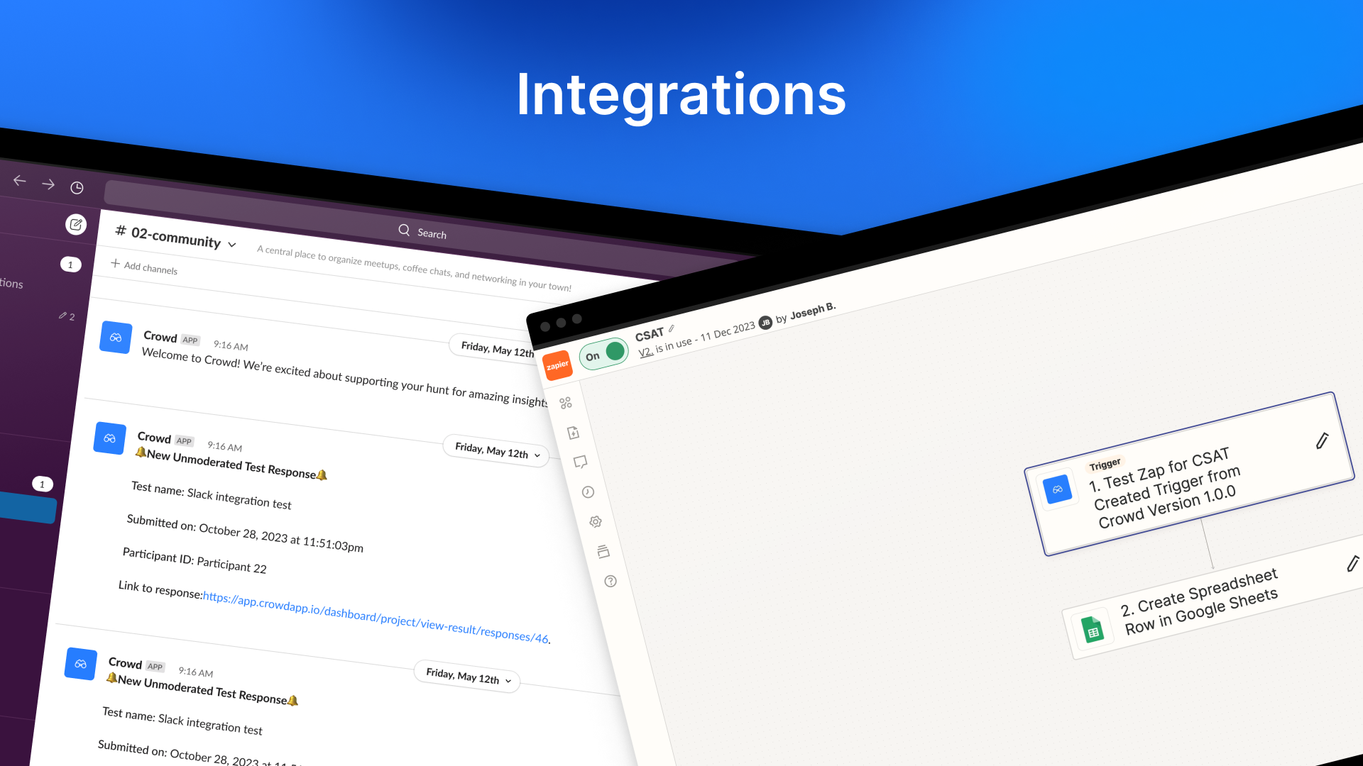Intégrations