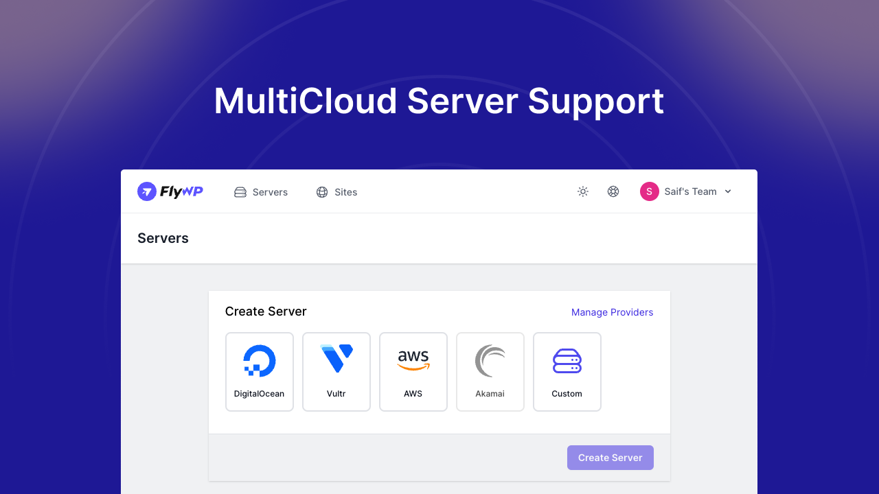 Prise en charge du serveur multicloud