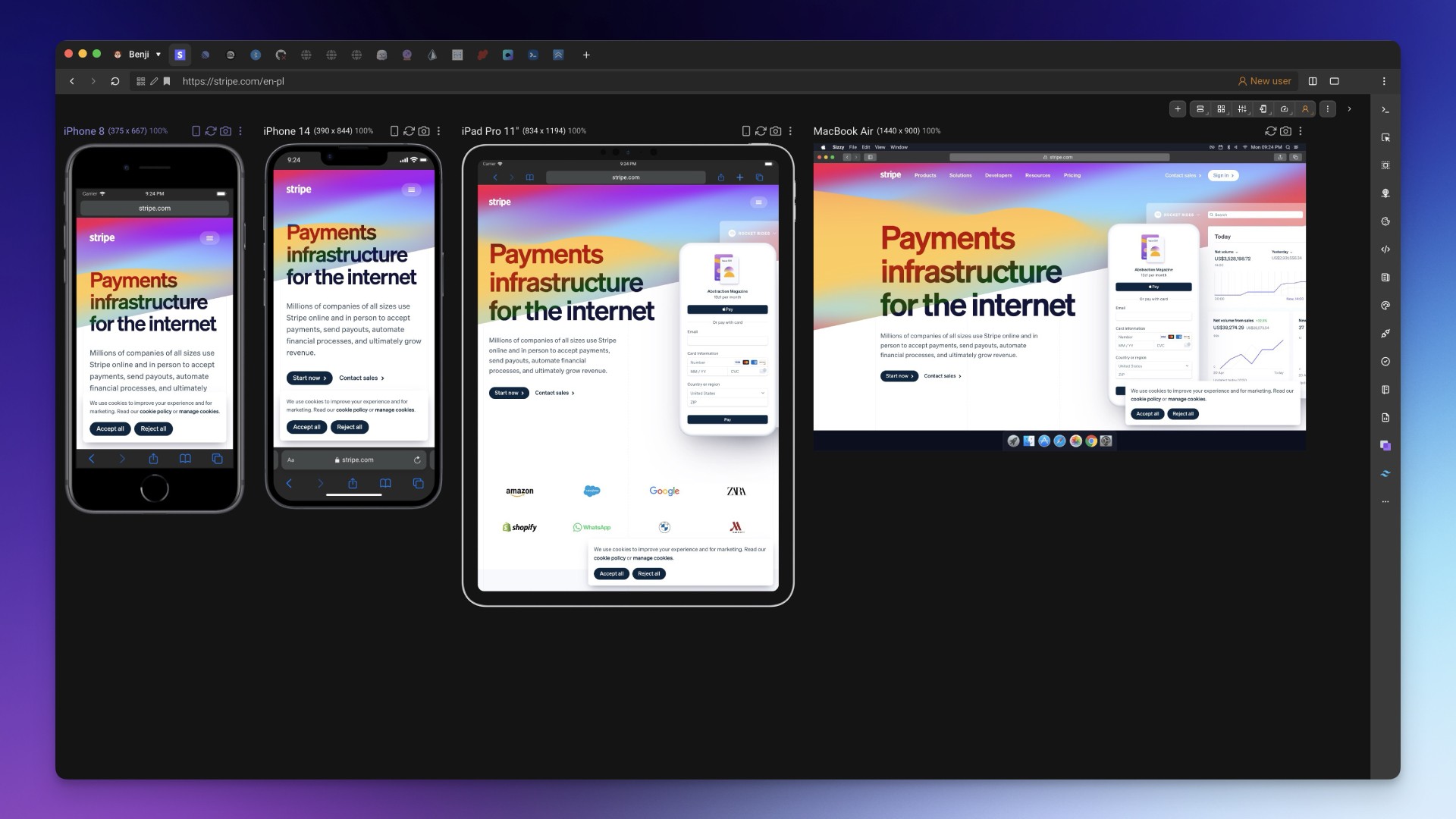 Test multi-appareils