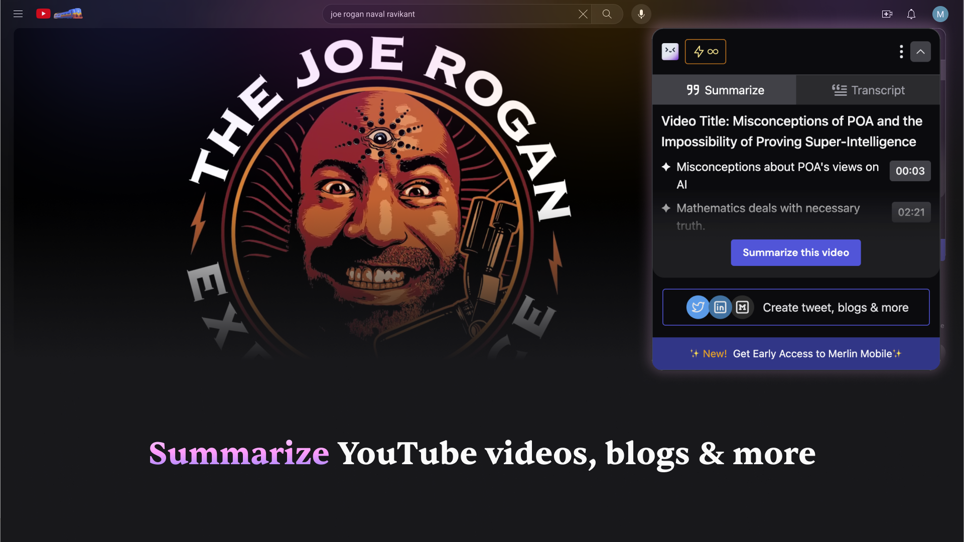 Résumé YouTube