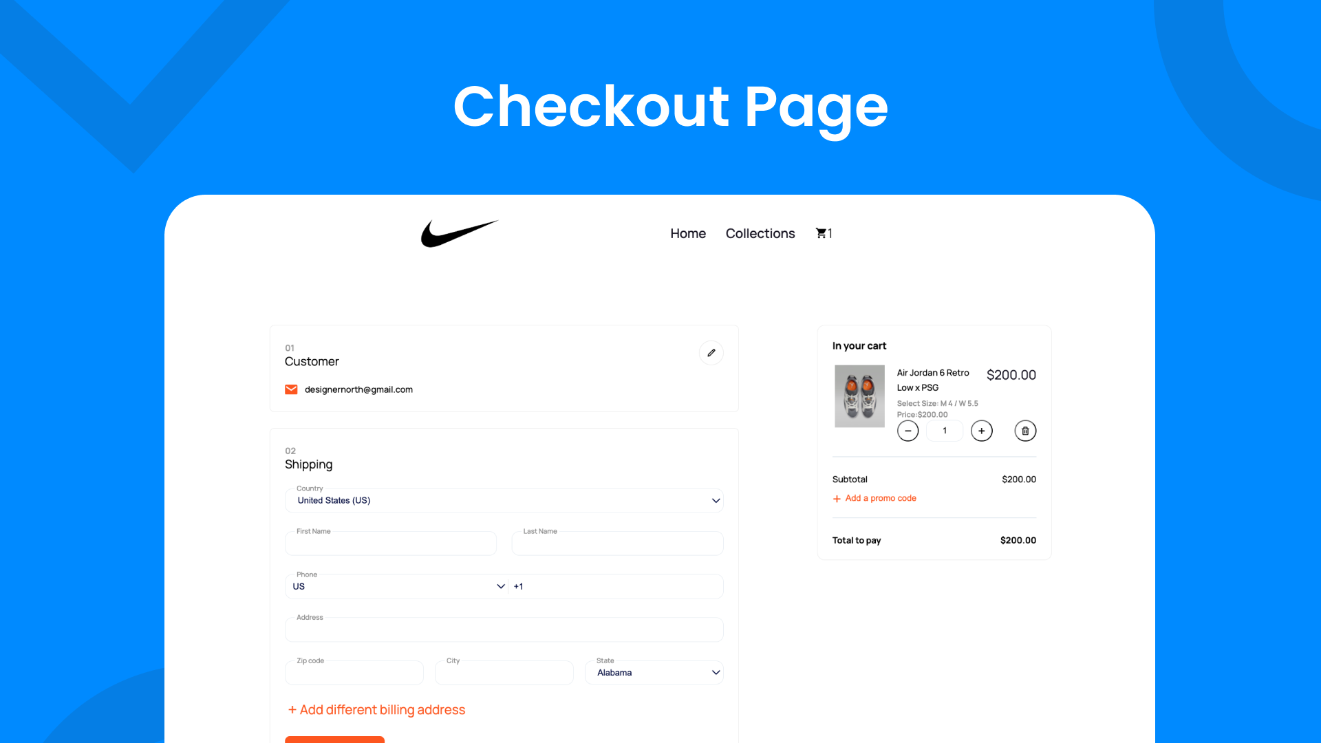 Page de paiement