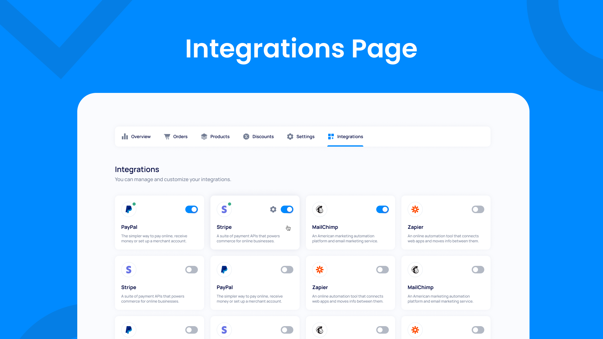 Intégrations