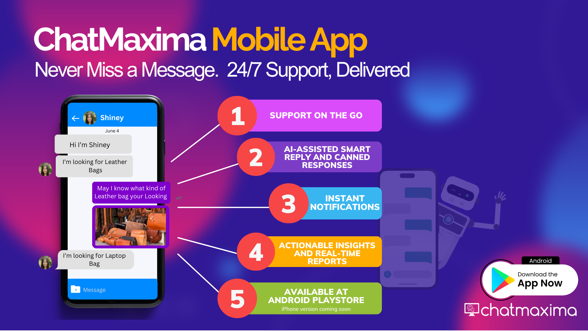 Application mobile ChatMaxima