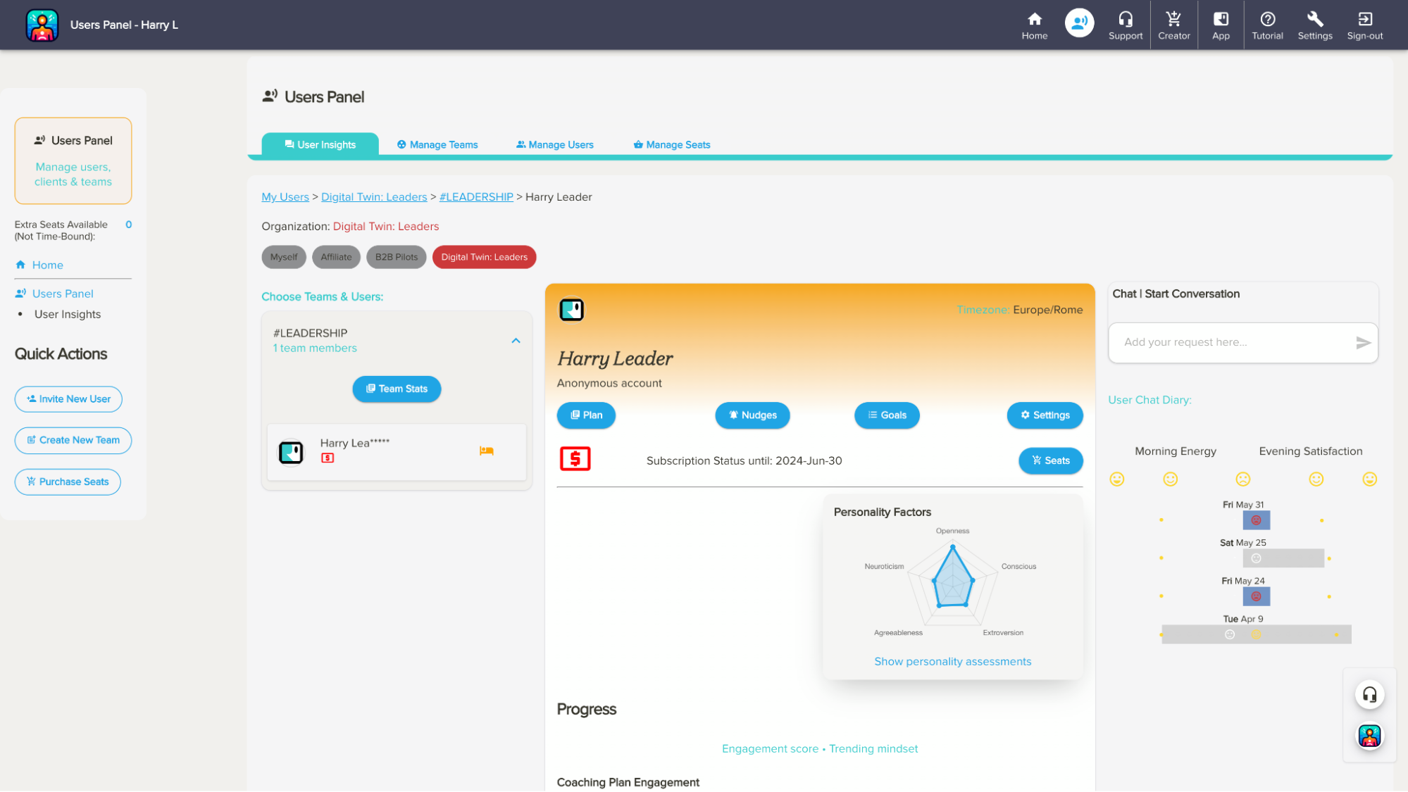 Application de coaching IA en marque blanche