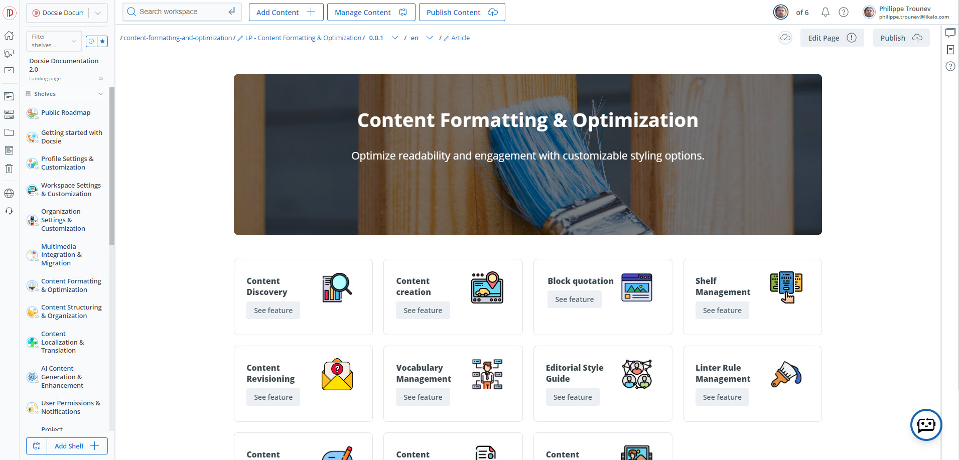 Créer une documentation