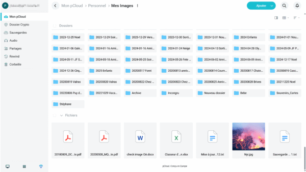 pcloud - gestion des fichiers avec prévisualisation