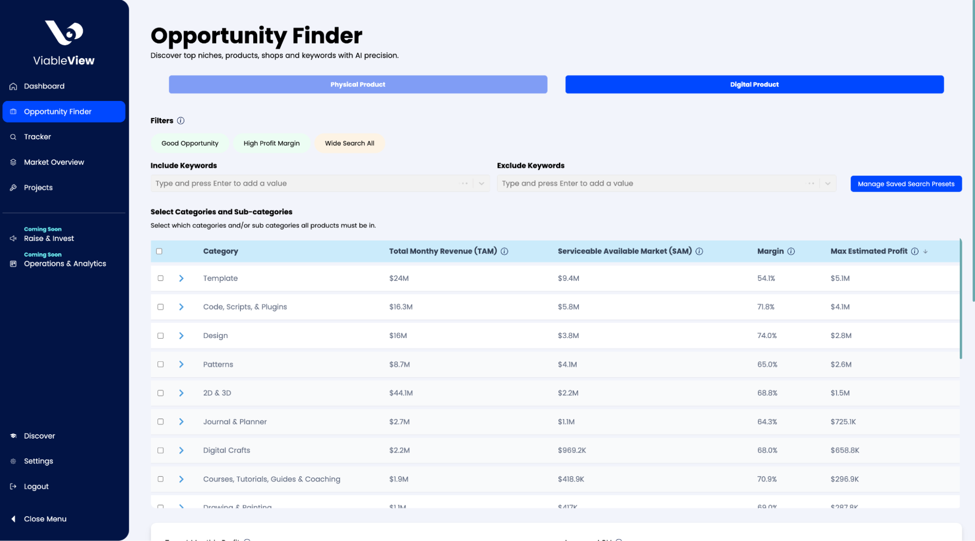 Recherche d'opportunités