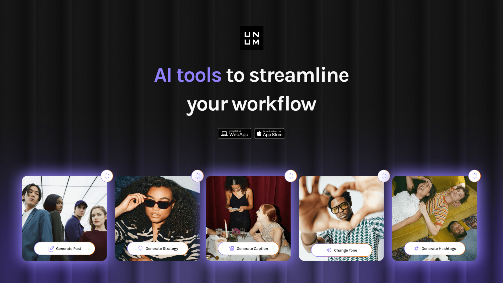 Outils de médias sociaux IA