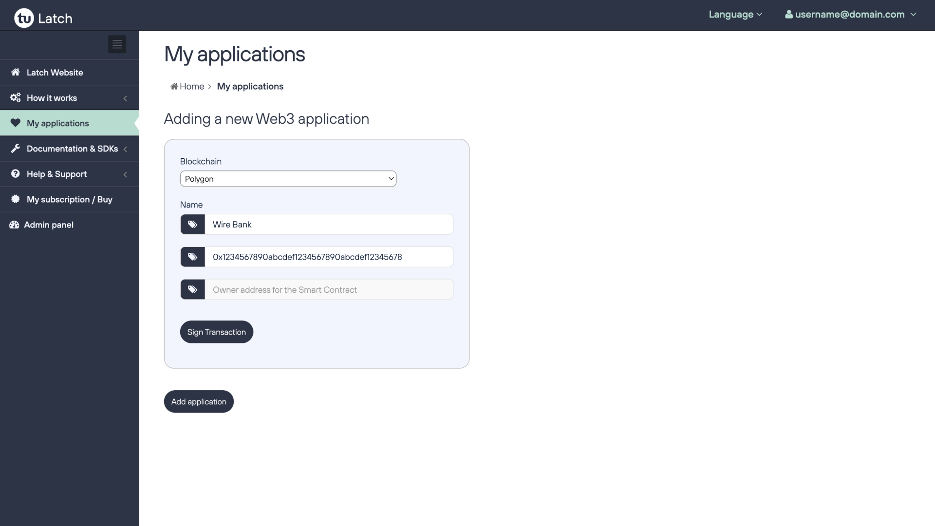 Intégration blockchain