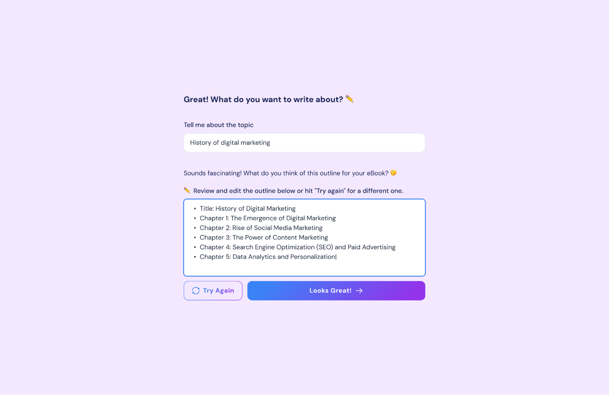Sujets de contenu AI