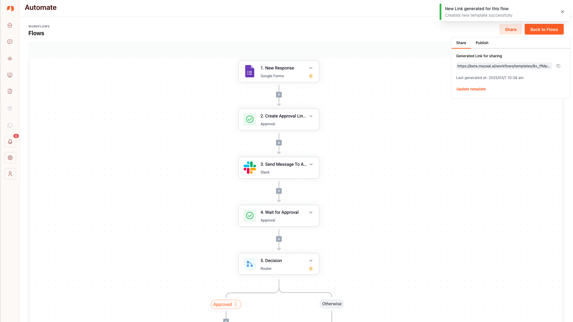 Partager des workflows