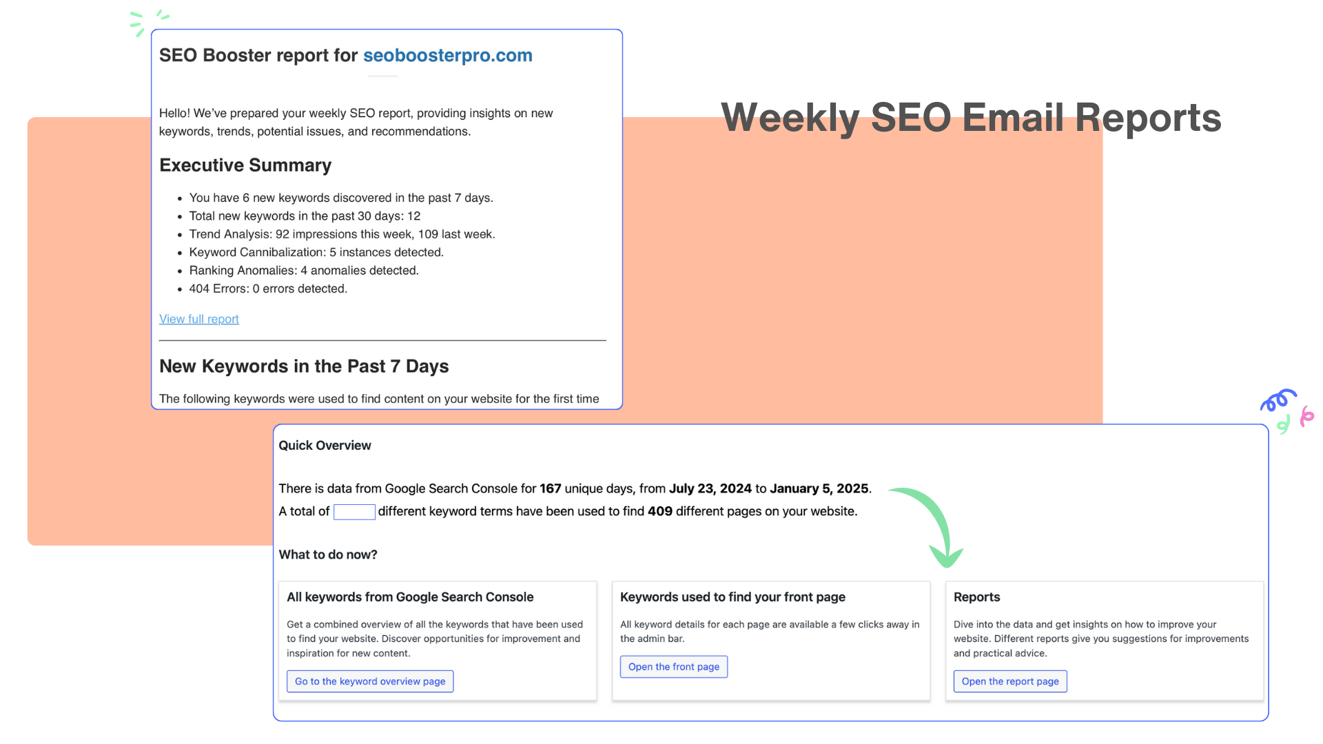 Rapports par e-mail hebdomadaires