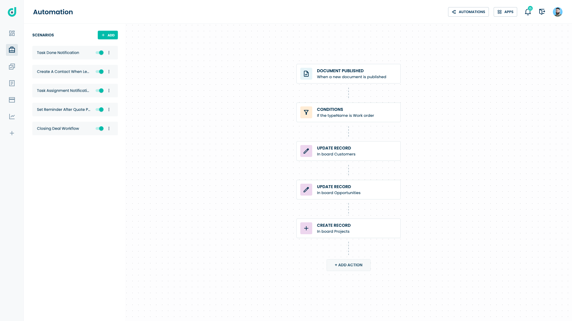 Automatisations personnalisées