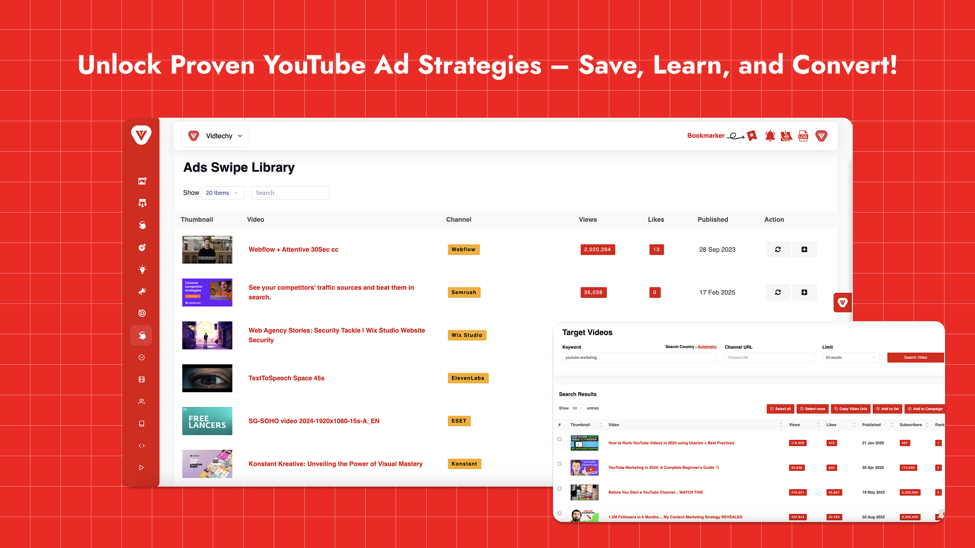 Outils de publicités YouTube