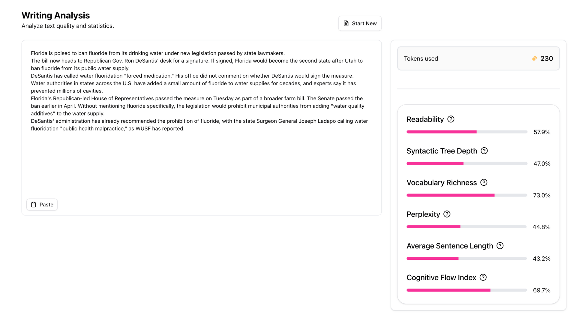 Analyse de l'écriture