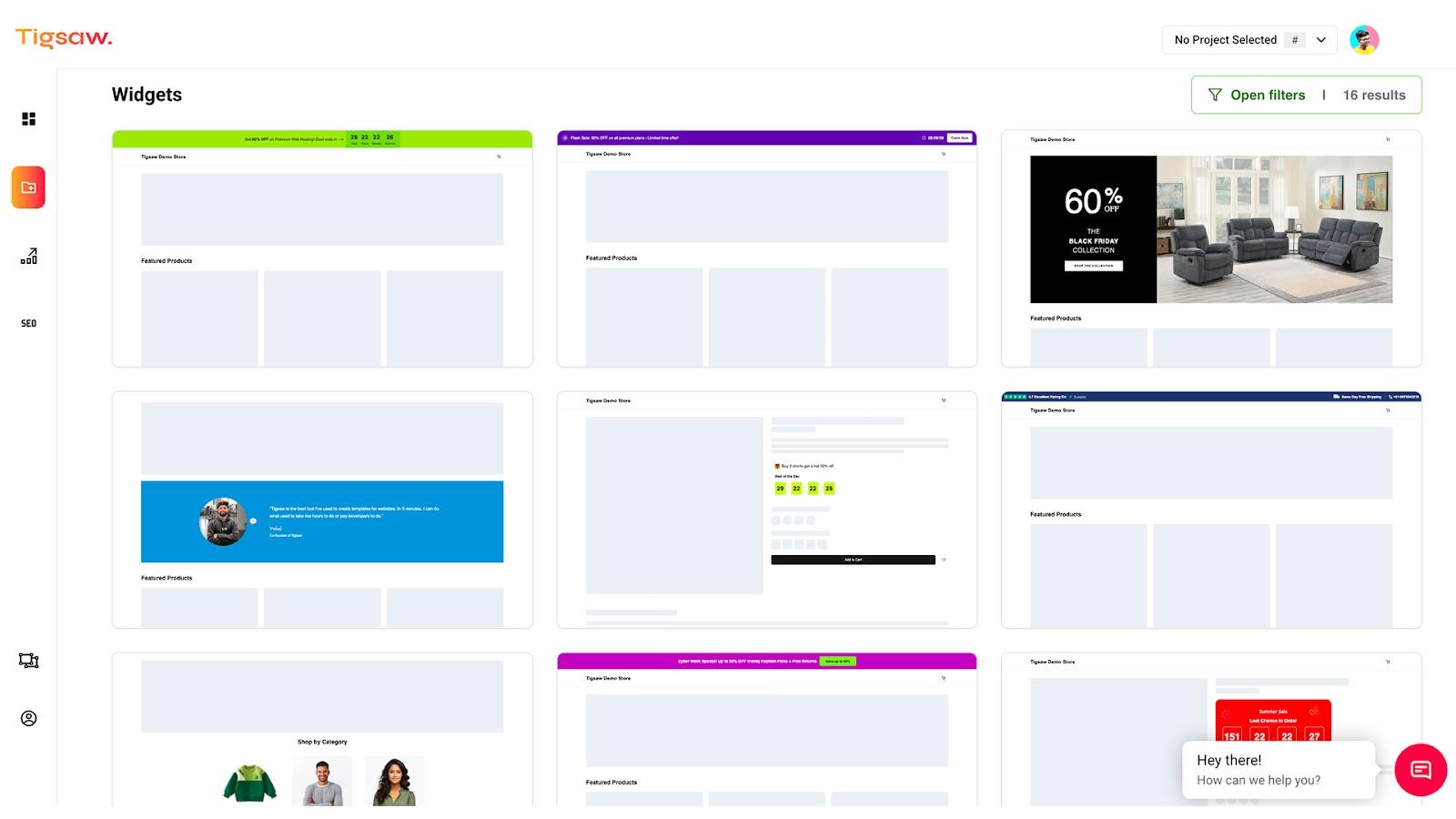Bibliothèque de widgets