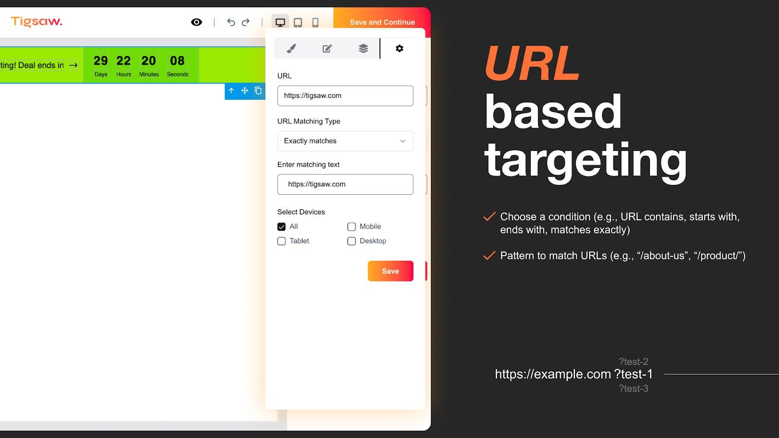 Ciblage par URL
