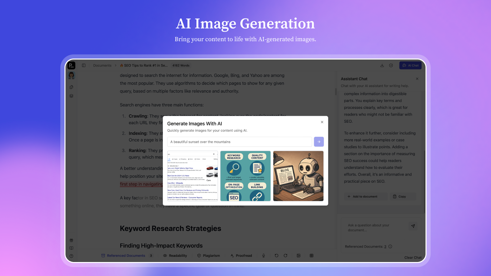 Générateur d'images AI
